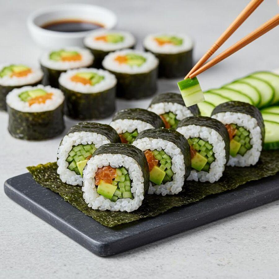 California roll saumon avocat