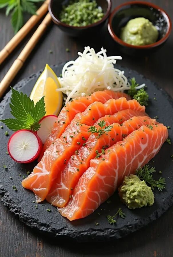 Ingrédients sushi frais