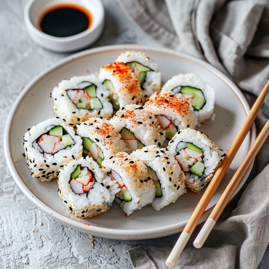 Ingrédients sushi frais