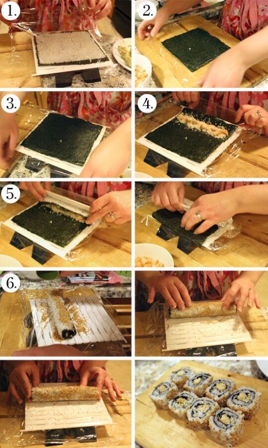 sushi california saumon