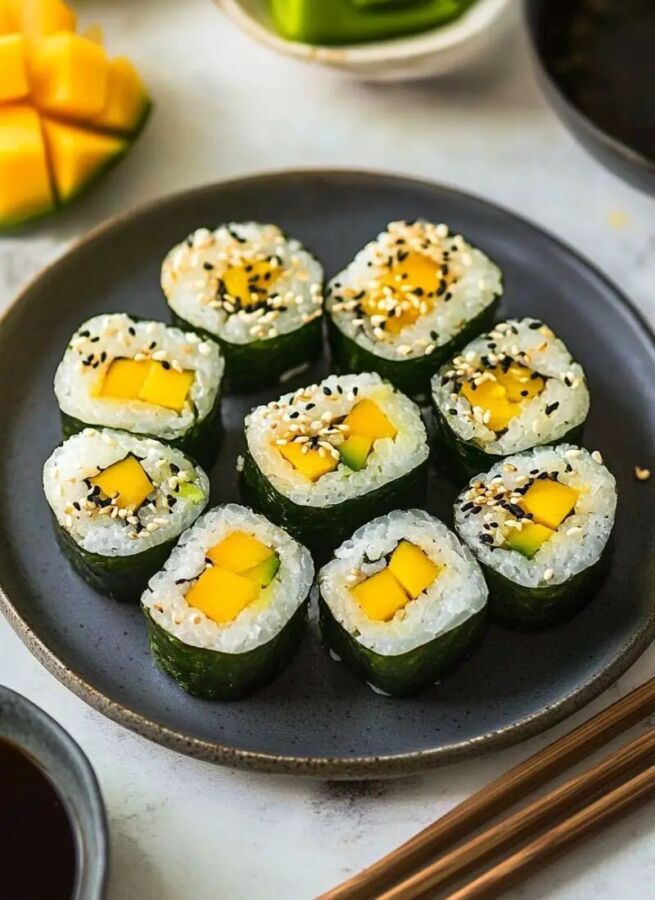 California roll saumon avocat