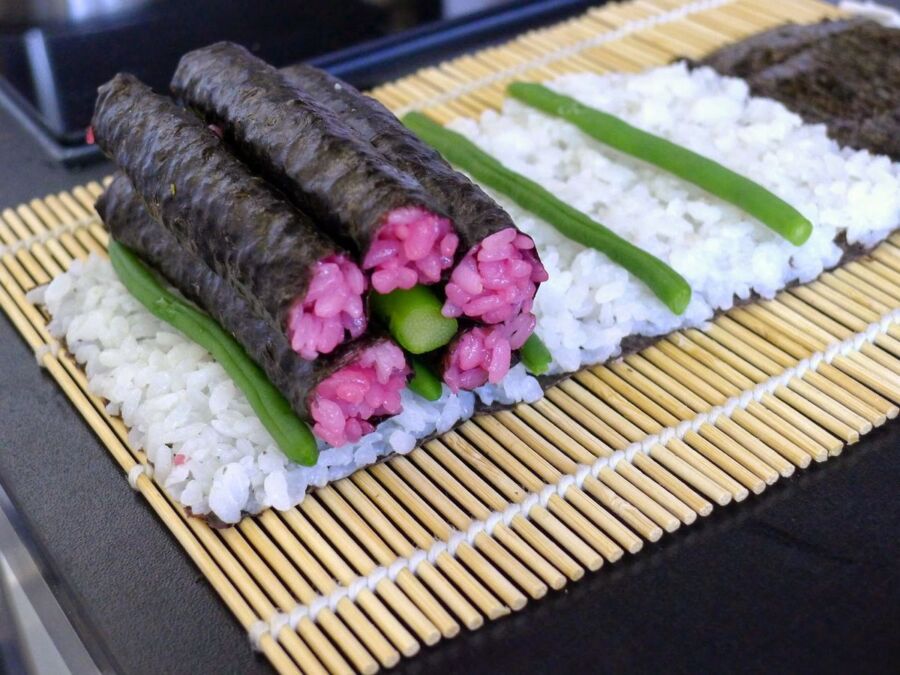 Préparation sushi plan de travail