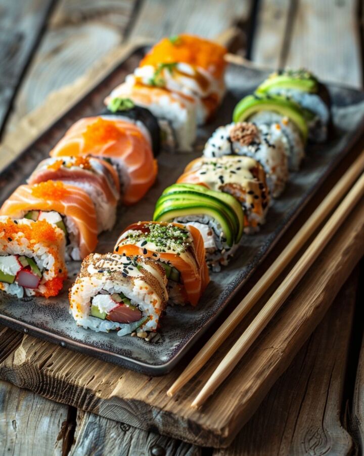 California roll saumon avocat