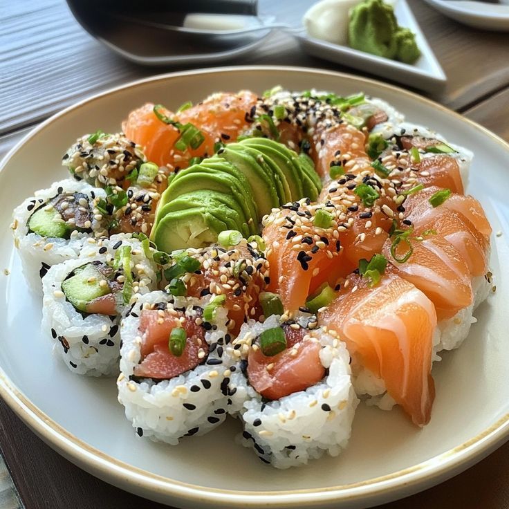 Sushi créatif assiette
