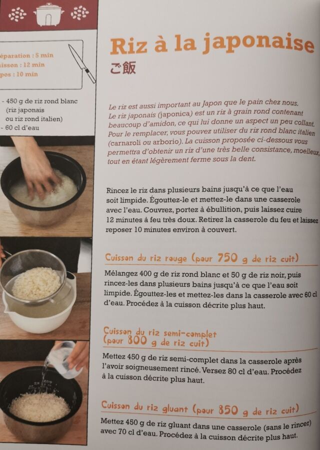 Astuces pour riz japonais