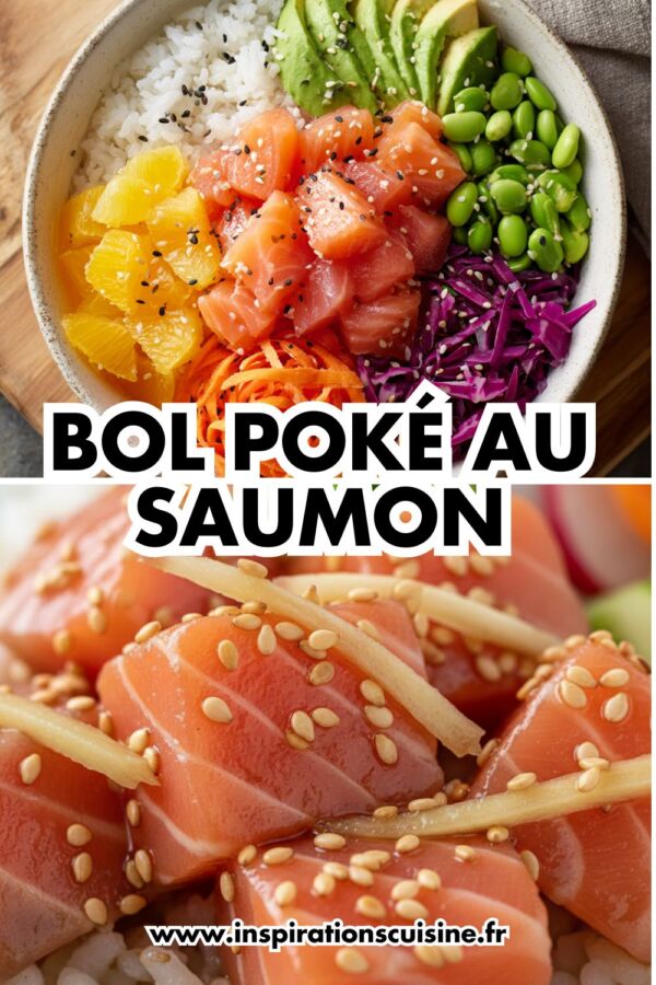 Saumon mariné poke bowl