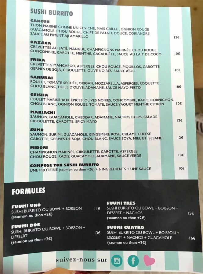 sushi livraison Paris top