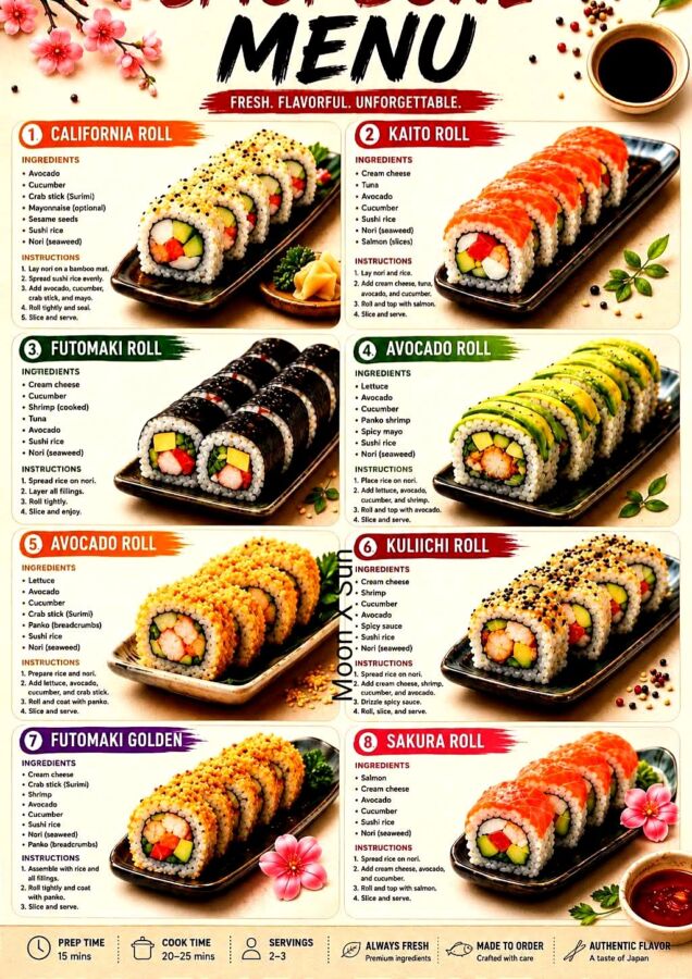 Options halal Planet Sushi